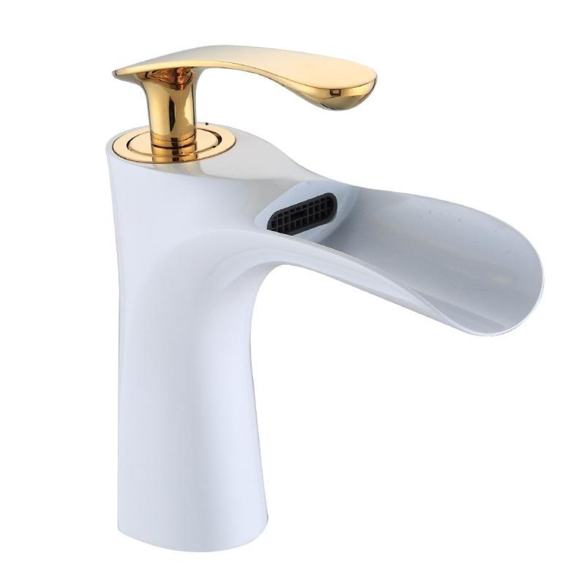 Washbasin All Copper Diamond Hot And Cold Water Faucet(White Gold)
