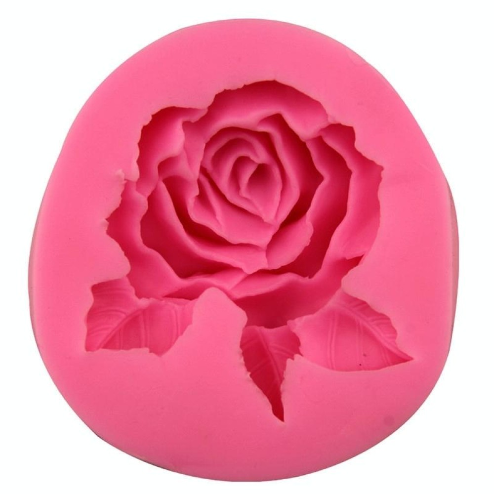 Big Rose Flower Handmade Soap Silicone Mold, Colour: Random(8.2x8x2.5cm)