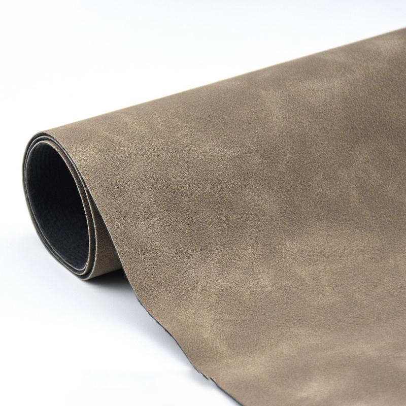 50 X 68cm Thickened Waterproof Non-Reflective Matte Leather Photo Background Cloth(Gray Khaki)