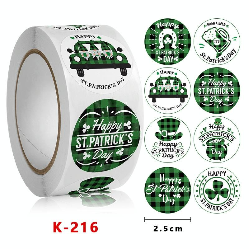 10 PCS Four Leaf Clover Festival Adhesive Decorative Stickers(K-216)