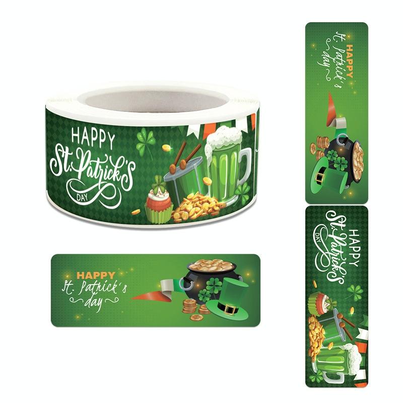 10 PCS Four Leaf Clover Festival Adhesive Decorative Stickers(K-217)