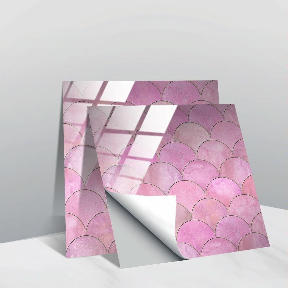 20 PCS 10cm PVC Crystal Covered Film Geometric Pattern Tile Wall Sticker(TS249)