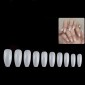 Pointed Half Stick Full Post Nail Patches(Natural Color Full Sticker)