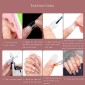 Pointed Half Stick Full Post Nail Patches(Natural Color Full Sticker)