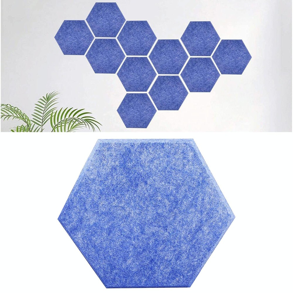 Hexagonal Color Decorative Acoustic Panels, Random Color Delivery(9 mm 3.7 KG Type)