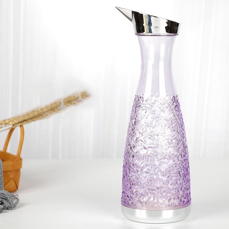Home Shatter-resistant Diamond Texture Juice Jug(Purple)