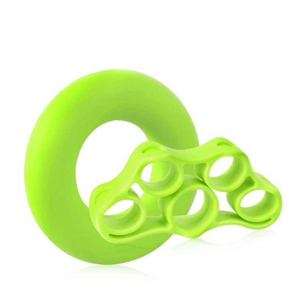 Fitness Finger Sports Silicone Rally Grip Set(Green)
