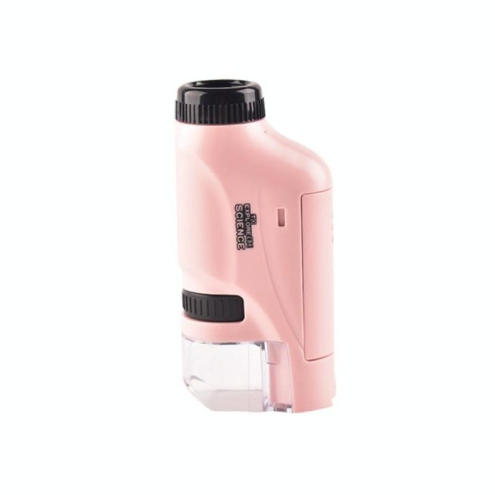 Children Handheld Portable Laboratory Equipment Microscope Toys, Colour: Lite Standard (Pink)