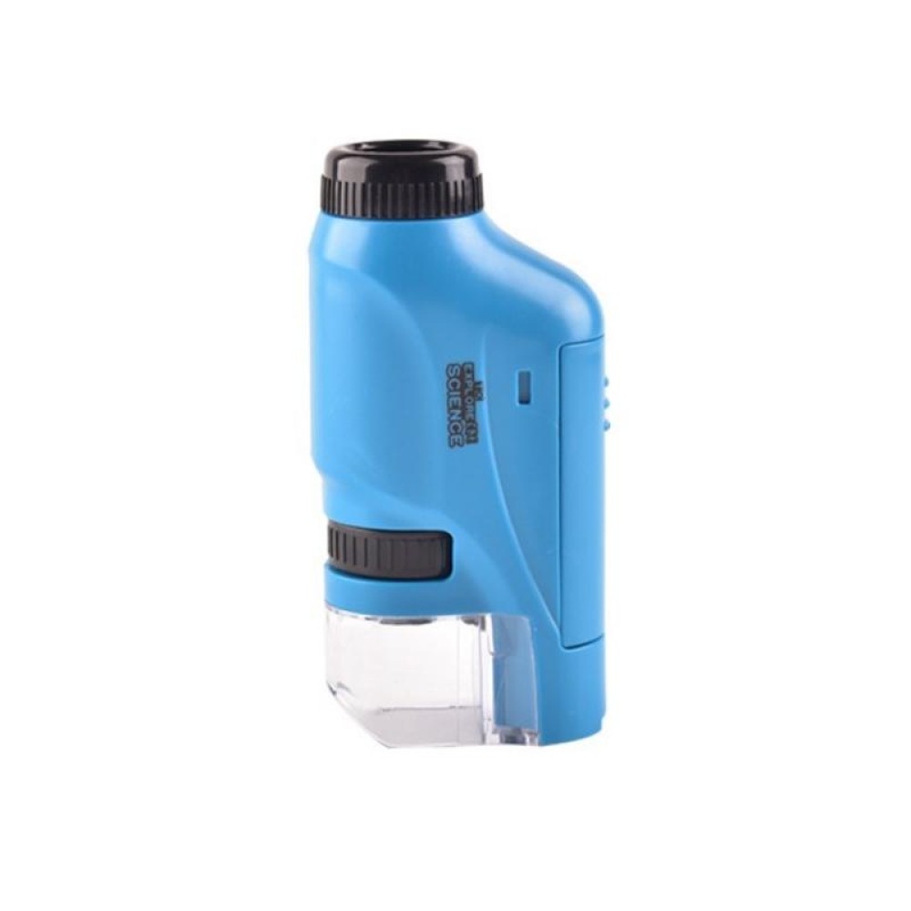 Children Handheld Portable Laboratory Equipment Microscope Toys, Colour: Lite Standard (Blue)