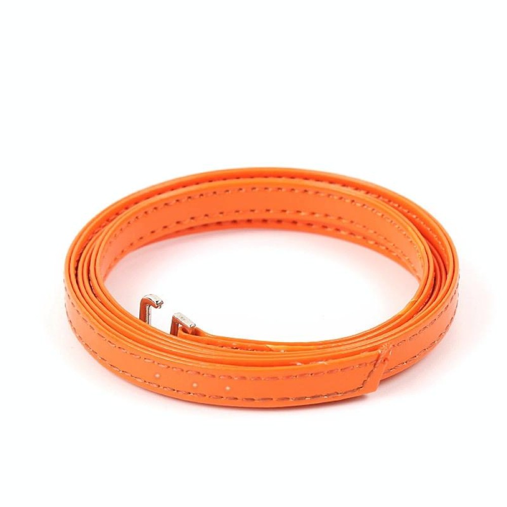 Cross Section High Heels Leather Shoes Anti-Heel Laces(Orange)