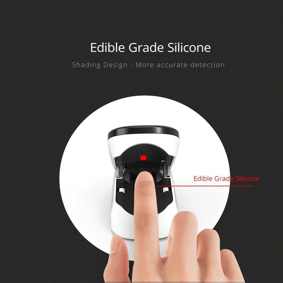 Finger Clip OLED Screen Pulse Oximeter, Colour: White(English Standard Packaging)
