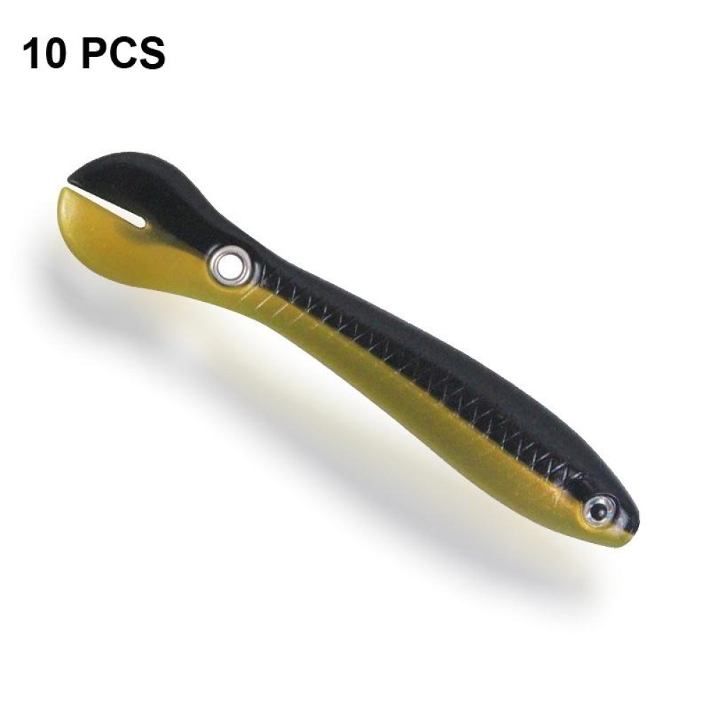 10 PCS Luya Bait Loach Bionic Bait Fishing Supplies, Specification: 2G / 6.7cm(Loach Color)