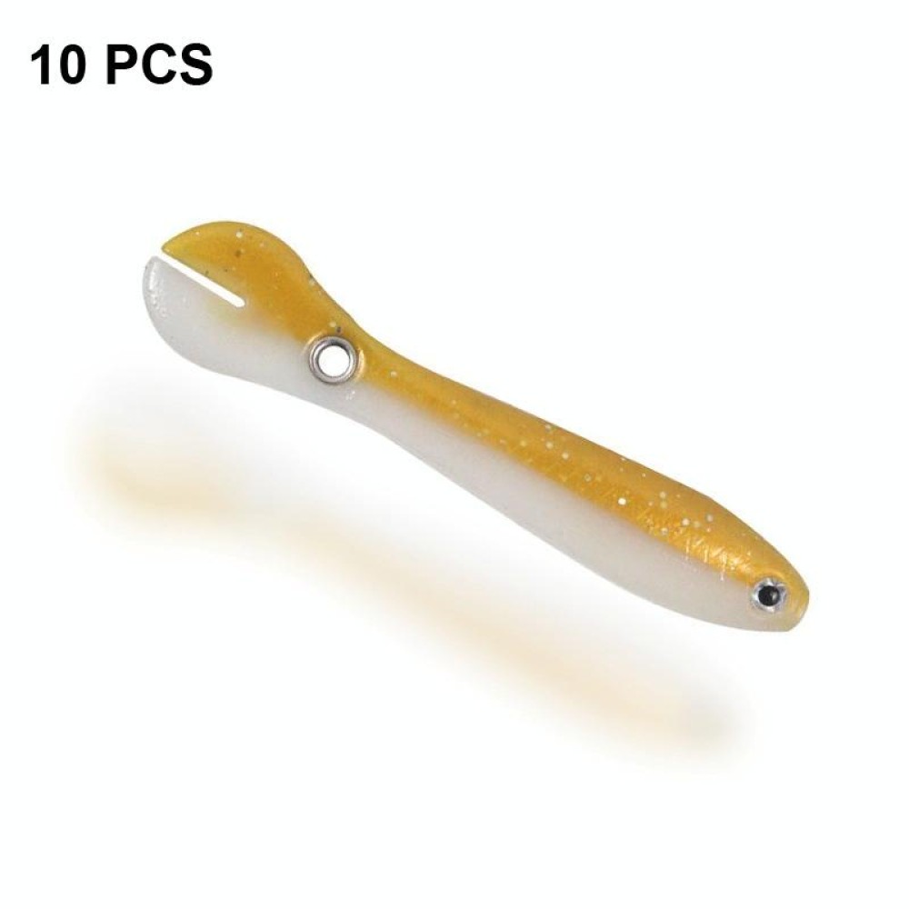 10 PCS Luya Bait Loach Bionic Bait Fishing Supplies, Specification: 2G / 6.7cm(Gold)