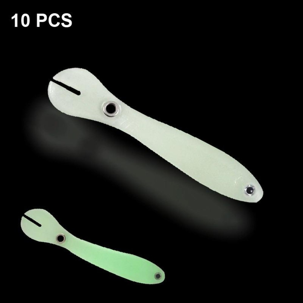 10 PCS Luya Bait Loach Bionic Bait Fishing Supplies, Specification: 2G / 6.7cm(Luminous)