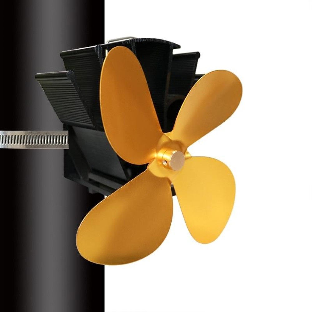 YL603 Thermodynamic Magnetless Wall Mounted Fireplace Fan(Gold)