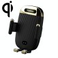S18 15W Car Wireless Charger Phone Holder, Color: Black With Suction Cup Bracket