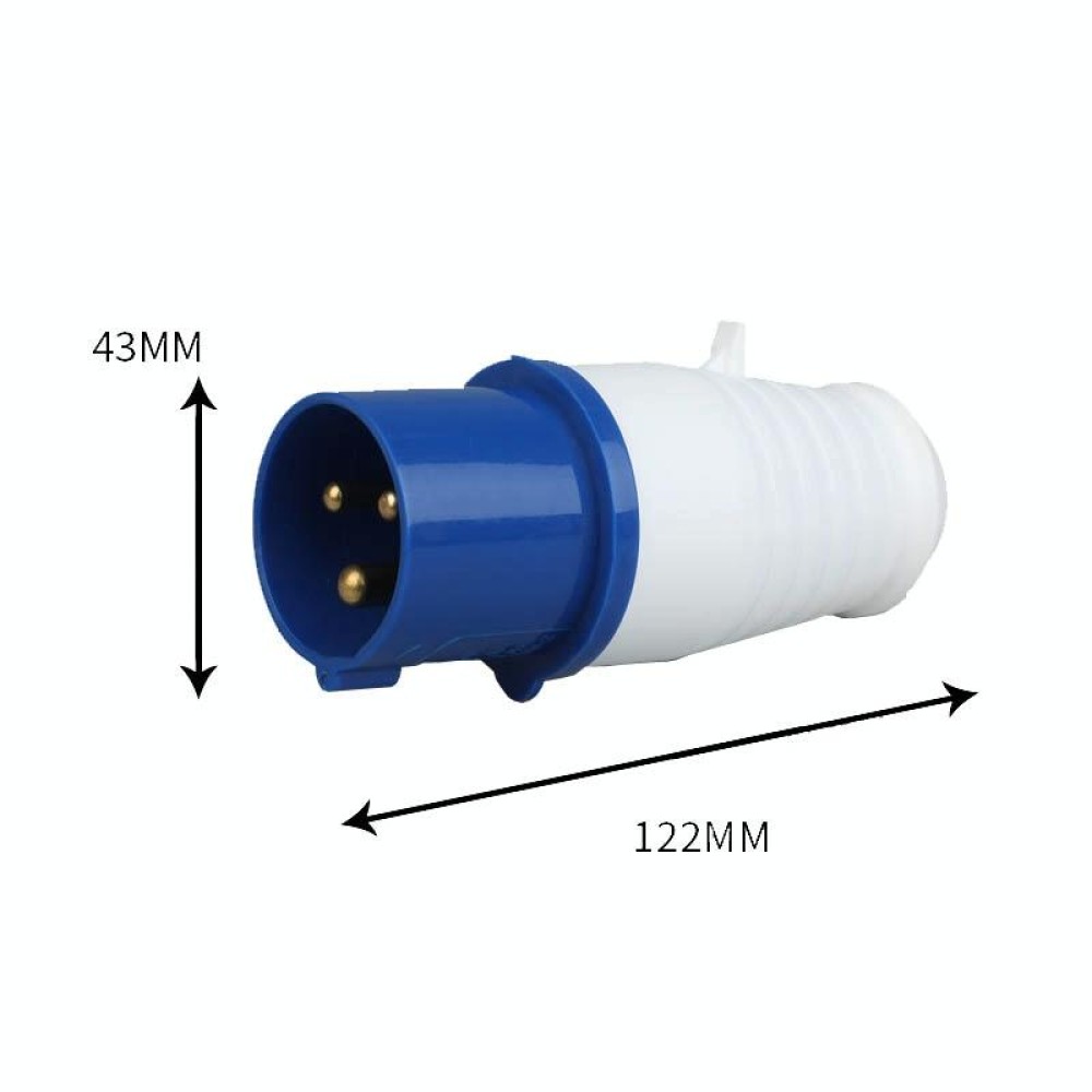 Industrial Plug IP44 Waterproof Aviation Connection Plug, Style: 3 Core 16A