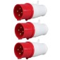 Industrial Plug IP44 Waterproof Aviation Connection Plug, Style: 4 Core 32A