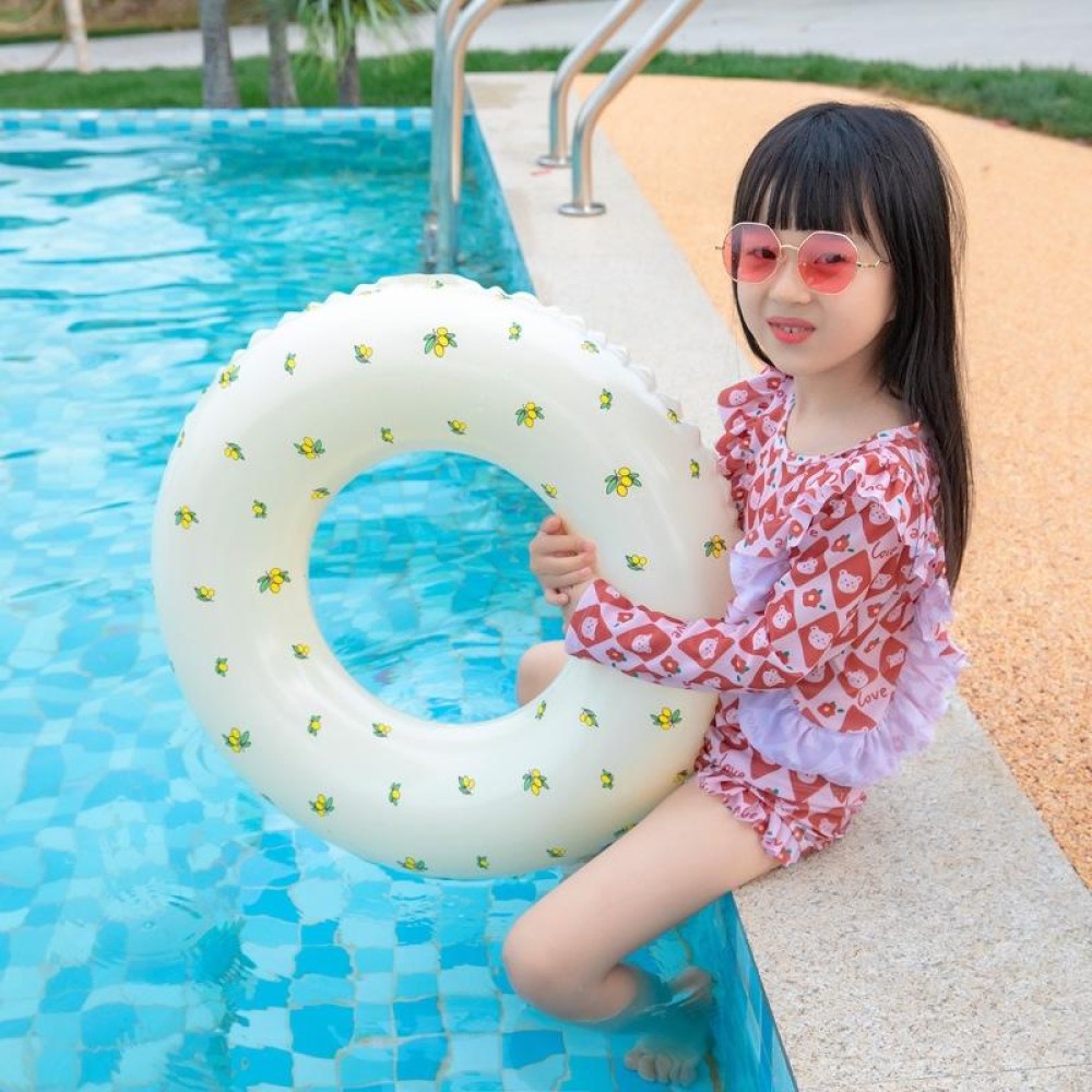 Thickened Children Swimming Ring Inflatable Underarm Ring 50cm(Olive)