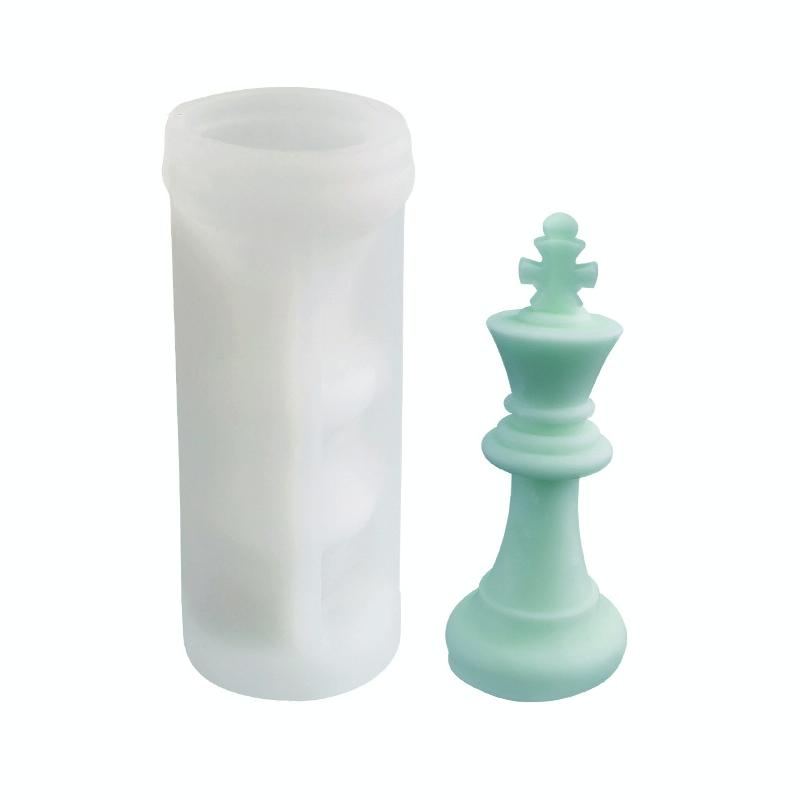 2 PCS Chess Aromatherapy Candle Silicone Mold Crystal Epoxy Mold, Specification: King LZ-17