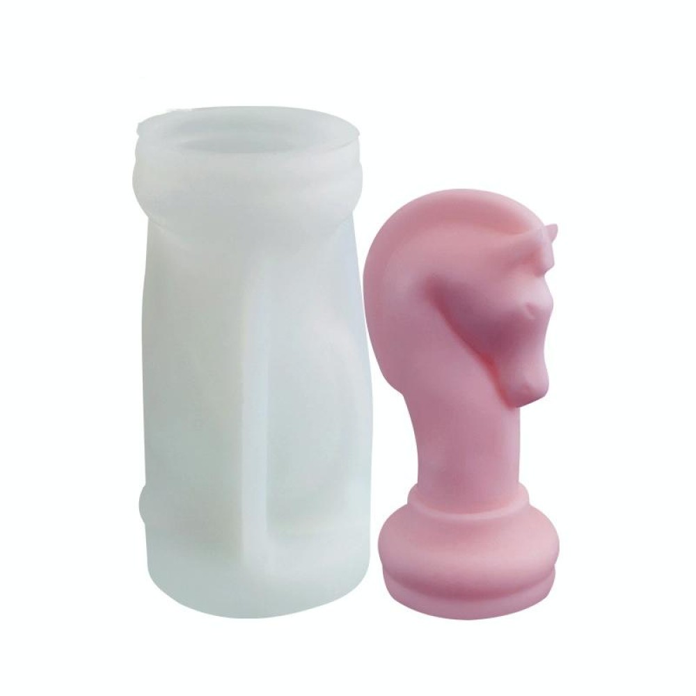 2 PCS Chess Aromatherapy Candle Silicone Mold Crystal Epoxy Mold, Specification: Knight LZ-20