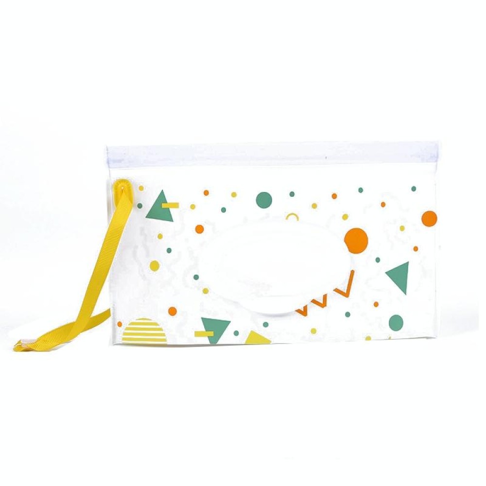 Baby EVA Wet Wipes Bag Portable Flip Removable Sanitary Wet Wipes Bag(Geometric Figure)