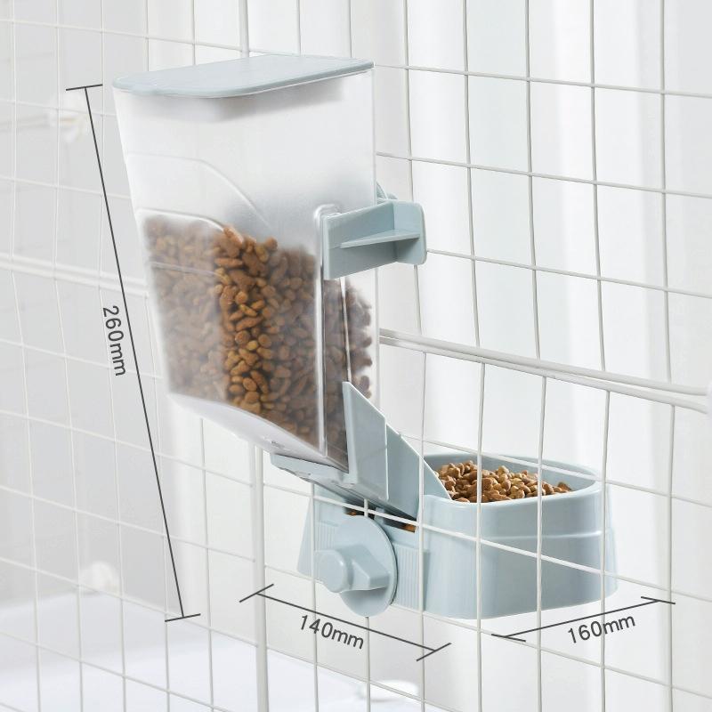 Pet Hanging Feeder Cat Automatic Drinker, Style: Feeder(Blue)