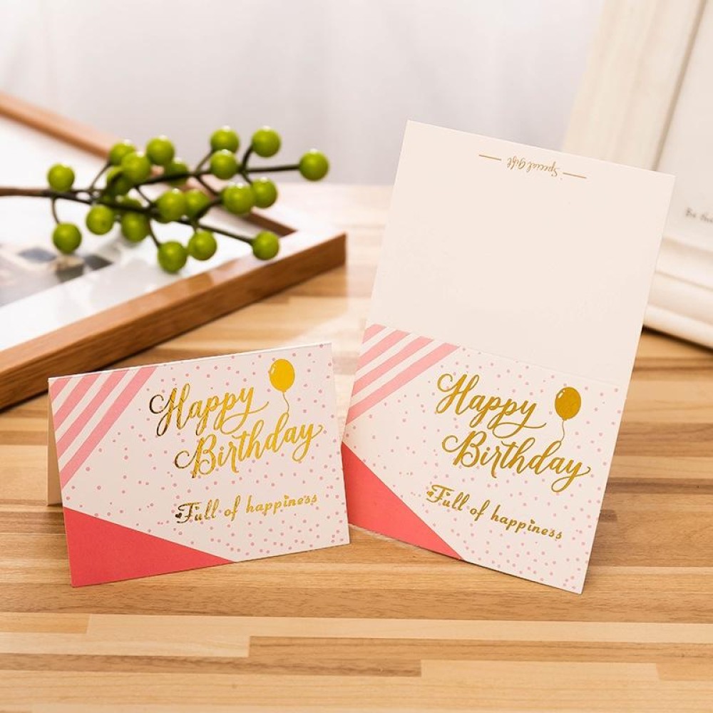 50 PCS Hot Stamping Embossed Birthday Card(2)