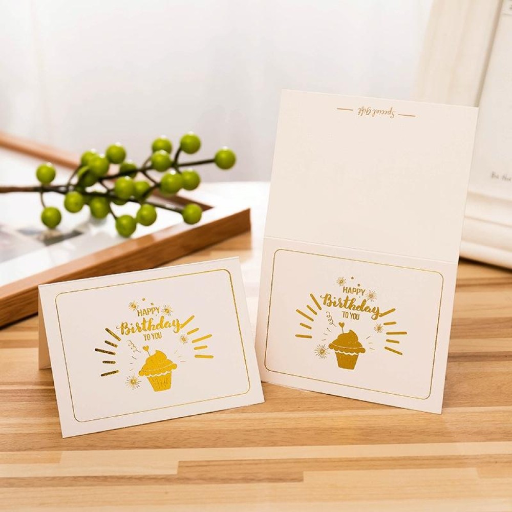 50 PCS Hot Stamping Embossed Birthday Card(8)