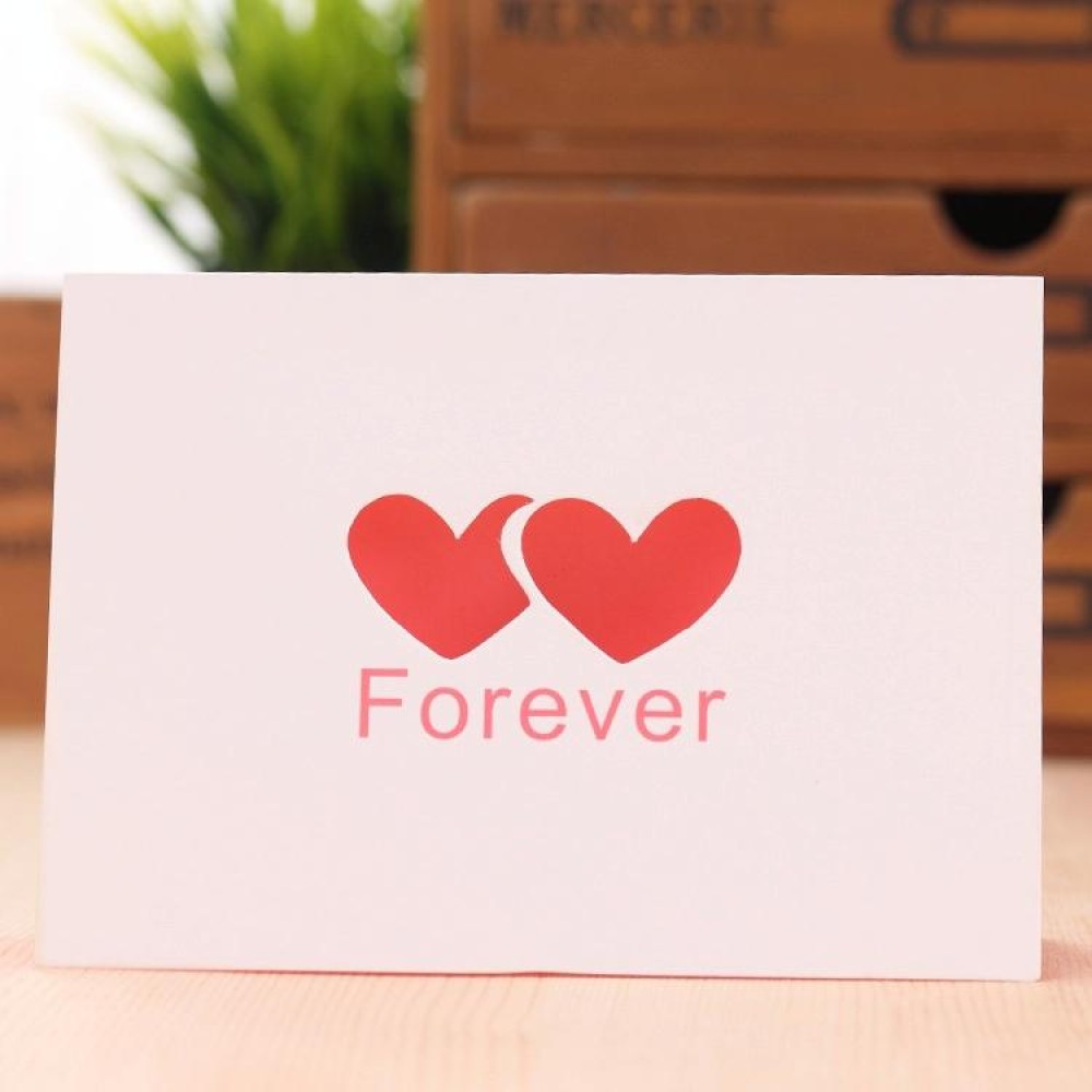 10 PCS A-035 Large Hollow Letters Holiday Greeting Card(Forever)