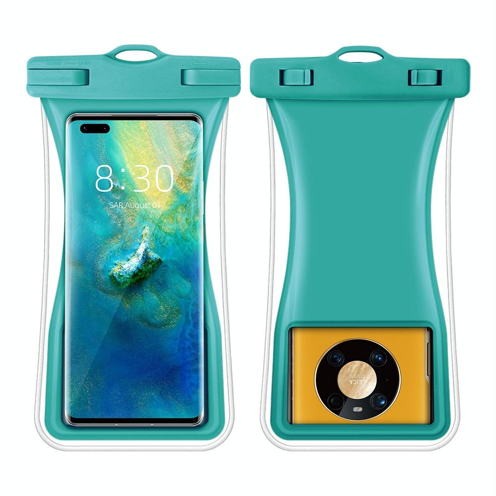 Small Waist Floating Airbag Mobile Phone Waterproof Bag TPU Mobile Phone Waterproof Bag(Blue)