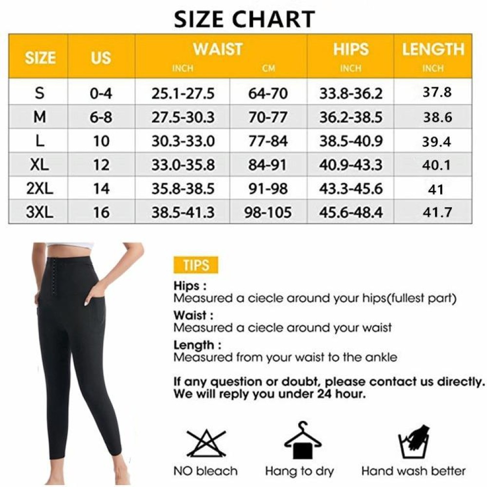 Women High Waist Breasted Hip Lifting Pants With Pocket, Color: PU Blue 9-point, Size: L