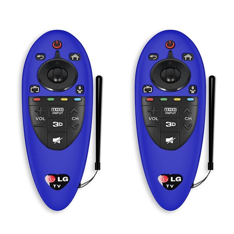 2 PCS Remote Control Dustproof Silicone Protective Cover For LG AN-MR500 Remote Control(Blue)