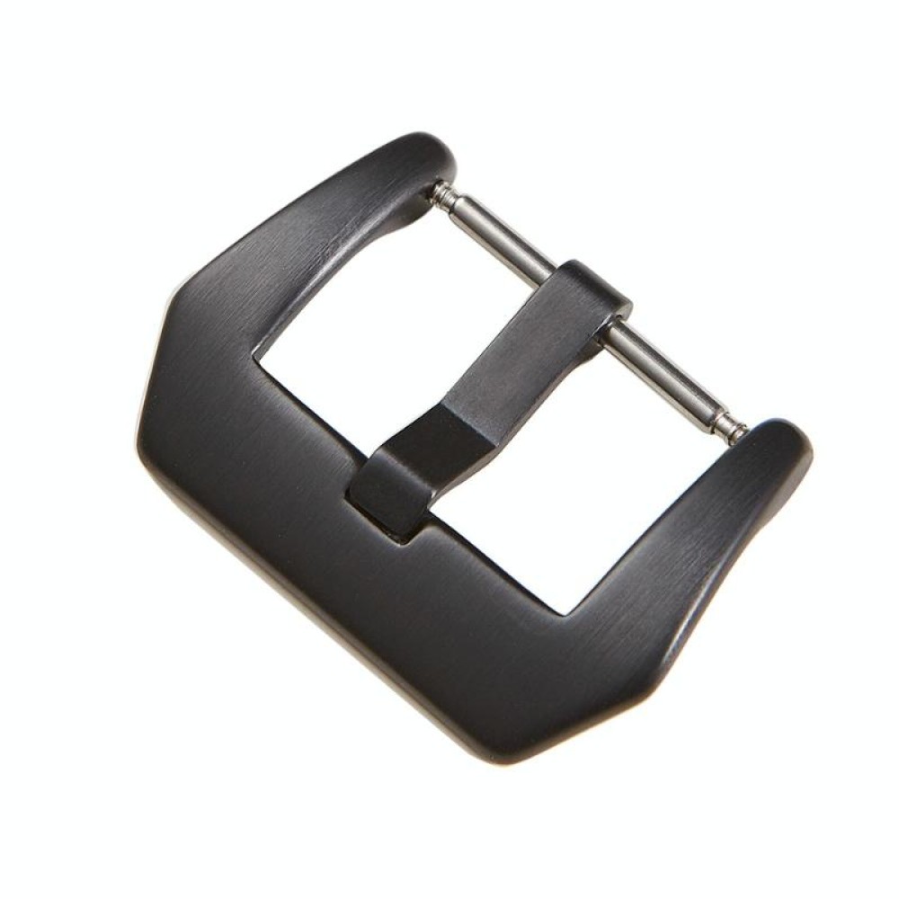 3 PCS Stainless Steel Brushed Pin Buckle Watch Accessories, Color: 18mm Black