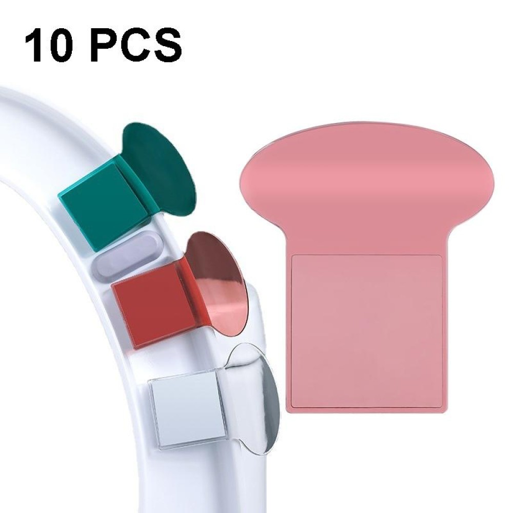10 PCS Toilet Lid Lifter Convenient Toilet Lid Handle(Wine Red)