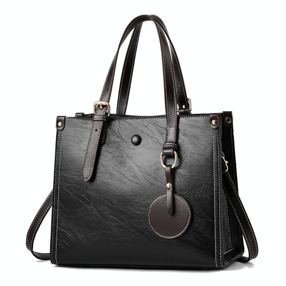 1688 Multifunctional Vintage Ladies Handbag(Black)