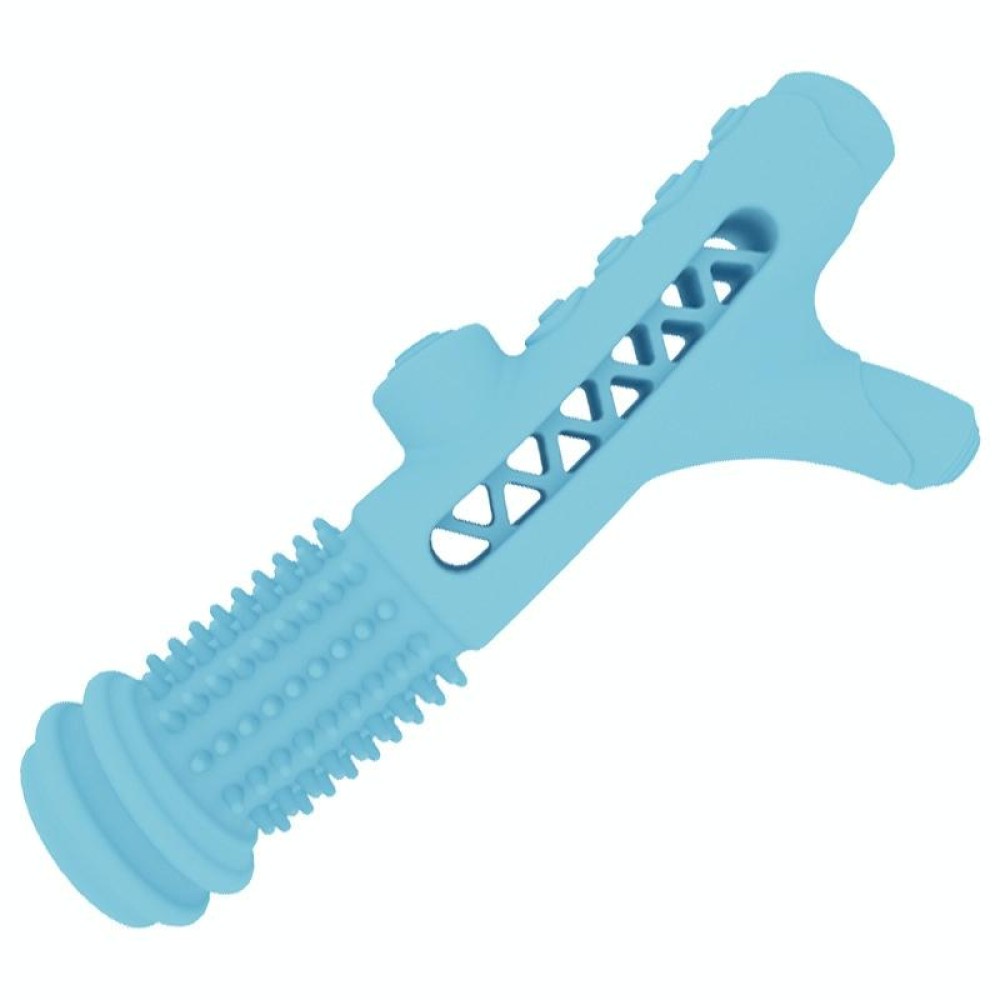 Hollow Branches Shaped Dogs Grinding and Cleaning Teeth Rod Pet Bite Resistant Toys(Light Blue)