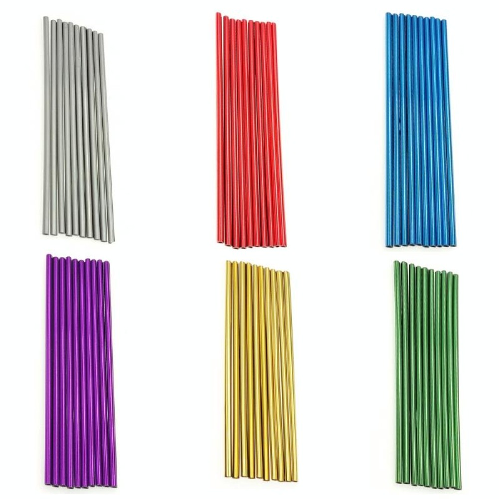 10pcs/pack Car Air Conditioner Vent U-Shaped Electroplating Decorative Strip(Plating Red)