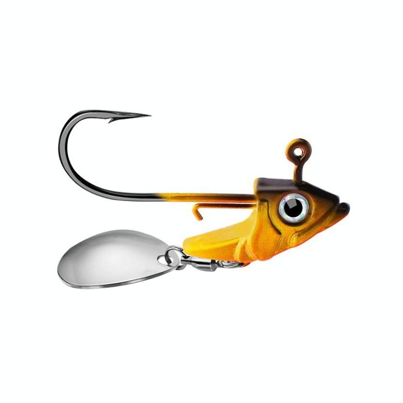 Lead Material Fish Shape Anti-hanging Bottom Hook, Specification: 15g(Orange)