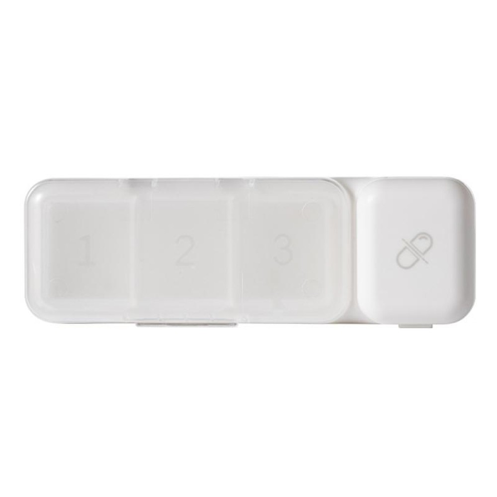 TR017 Portable Medicine Cutter Portable Mini 7 Days Sealed Separate Medicine Box(White)
