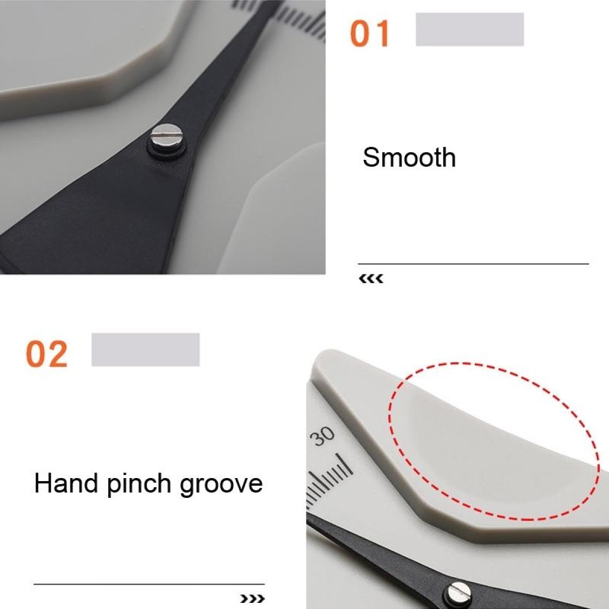 Glasses Measuring Angle Ruler Inclination Plate Protractor