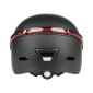 Cycling Helmet Ultralight Bicycle Helmet with Warning Light Remote Control(Black)