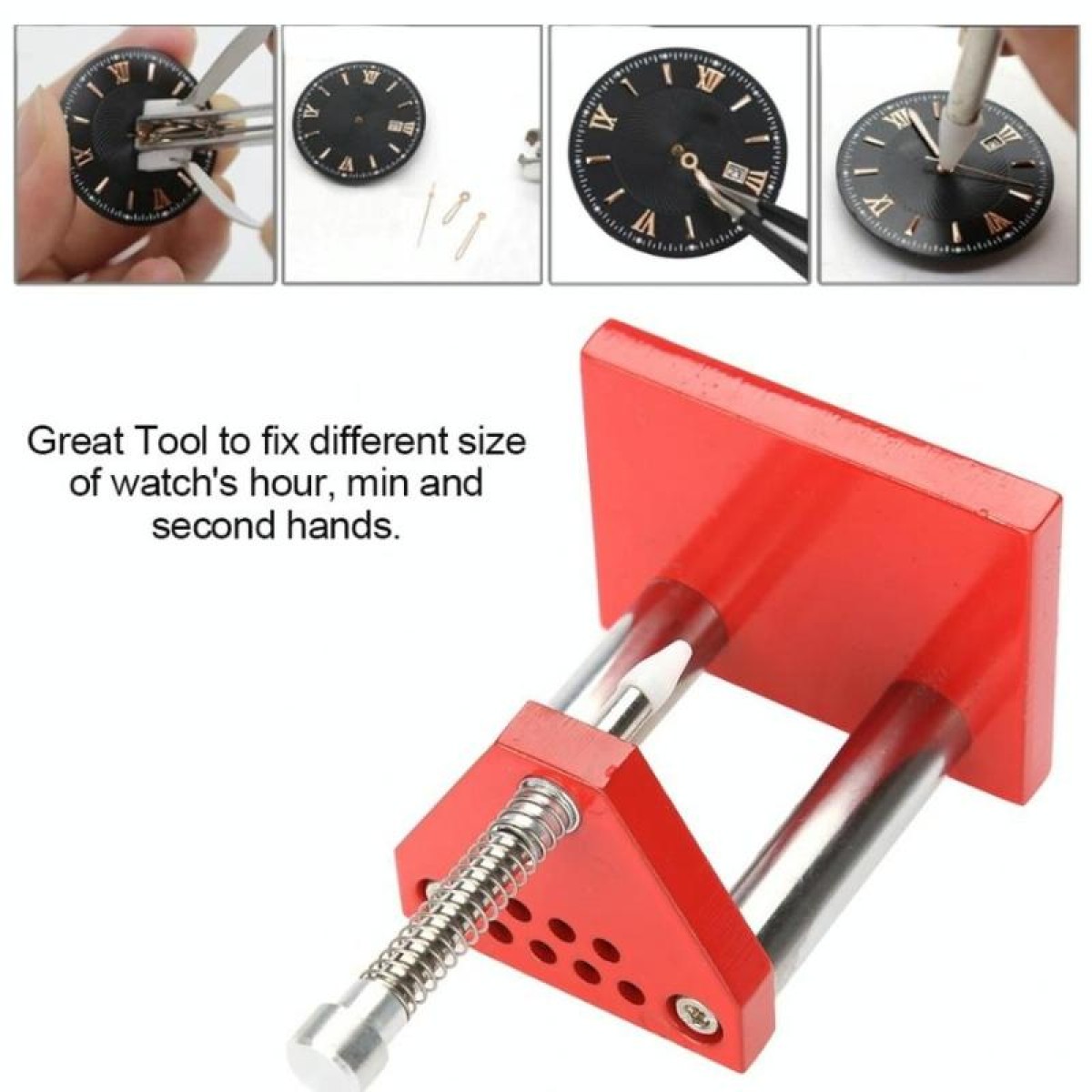 Watch Hand Plunger Puller Remover With 9pcs Plastic Dies Set