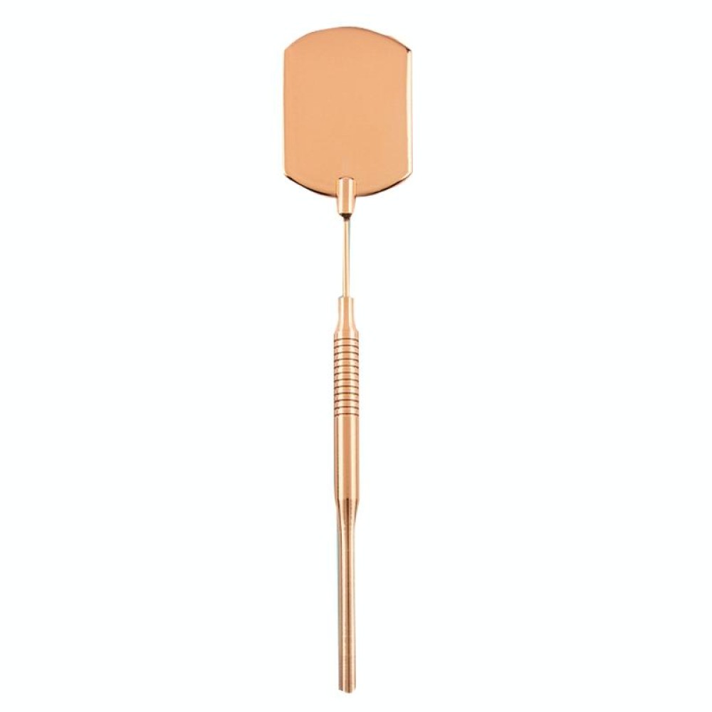 Stainless Steel Rotating Extension Eyelash Inspection Mirror, Style: Square (Rose Gold)