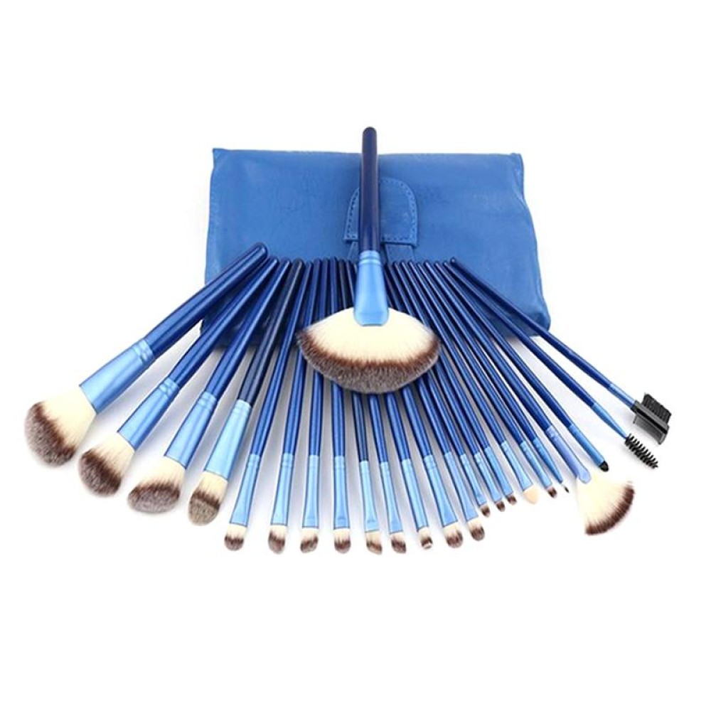 24 PCS / Set Beauty Makeup Brushes Tools Kit(Blue)