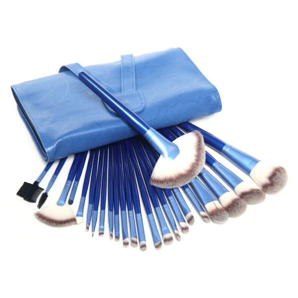 24 PCS / Set Beauty Makeup Brushes Tools Kit(Blue)