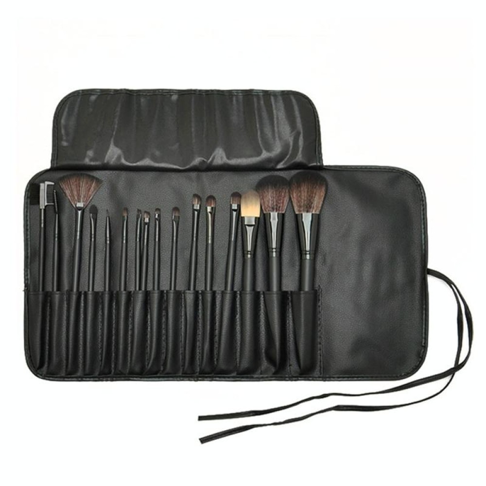 15 PCS / Set Black Makeup Brush Set Loose Powder Brush Makeup Tool