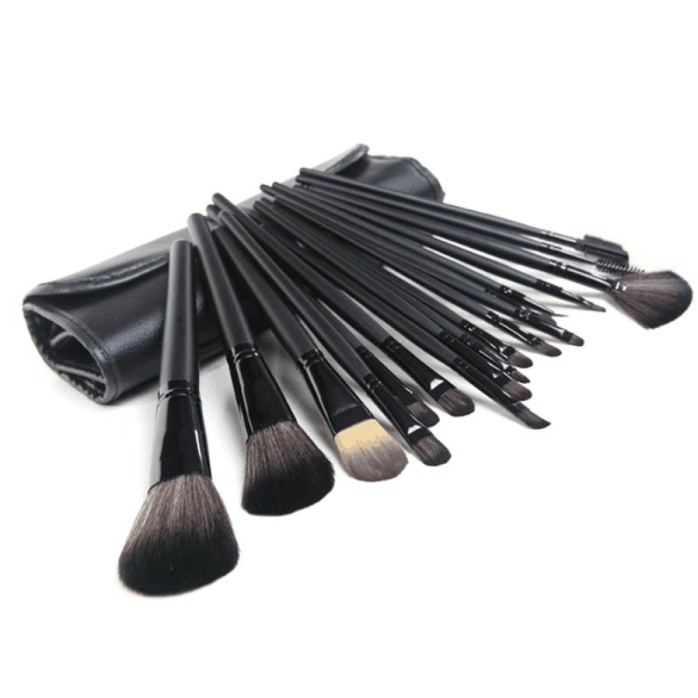18 PCS / Set Black Makeup Brush Set Loose Powder Brush Makeup Tool