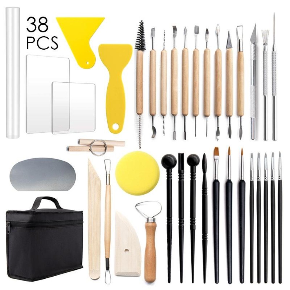 38 In 1 Pottery Tool Kit Pottery Clay Carving Knife