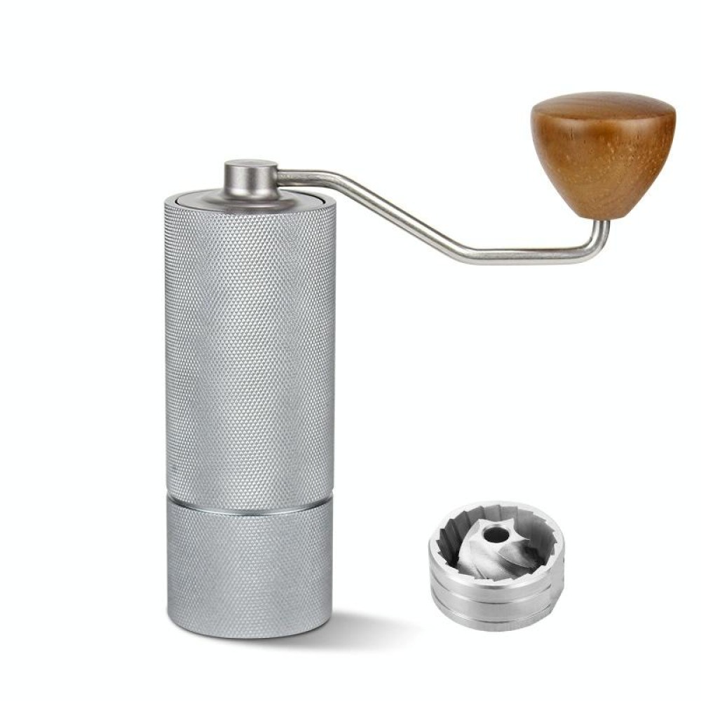 CNC Stainless Steel Hand Crank Coffee Bean Grinder, Specification: Pentagon Gray